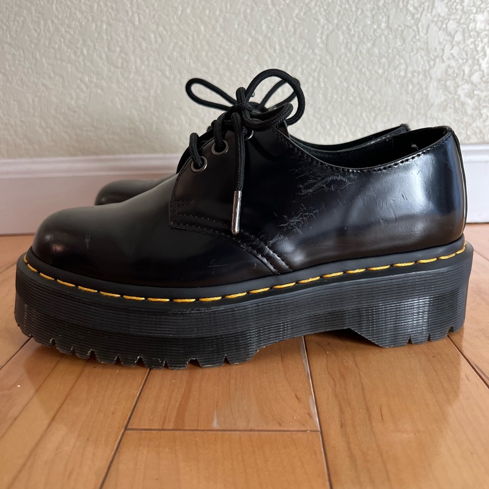 Dr. Martens Platform Black Shoes Size 7 Women